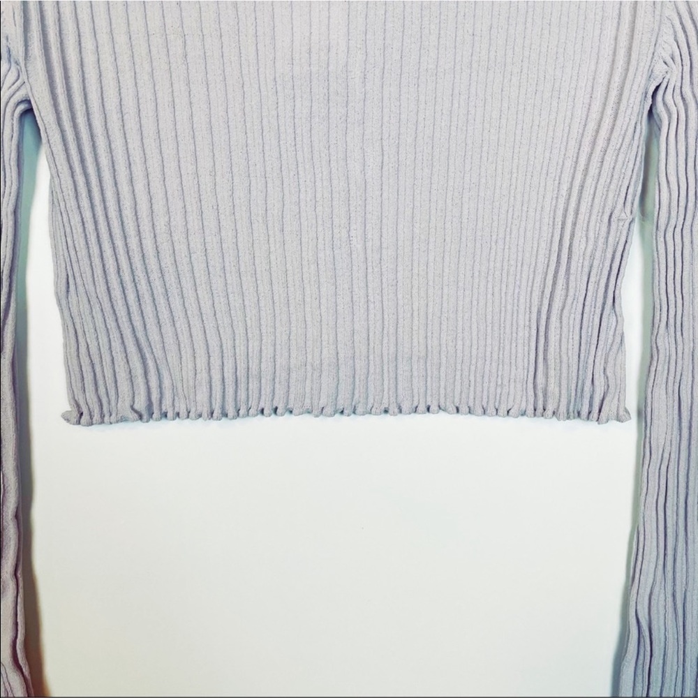 UO Ribbed Ruffle Cardigan BNWT Medium - Picture 8 of 10